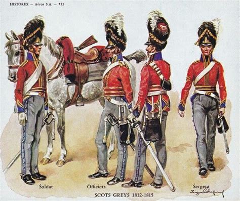 The Royal Scots Greys Dismounted Circa 1812 British Army Uniform