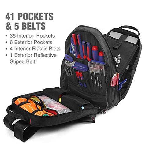 Workpro Tool Backpack 41 Pocket Heavy Duty Jobsite Tool Bag With