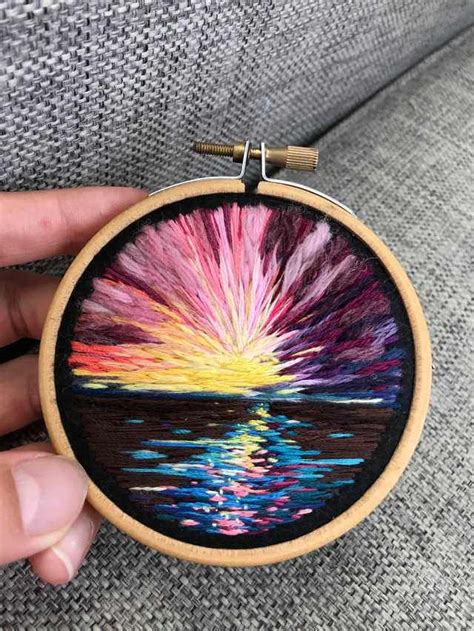 I Stumbled Across This Great Thread Art Work Hand Embroidery Art