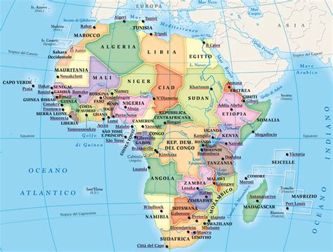 Cartina Africa Mappa Dellafrica