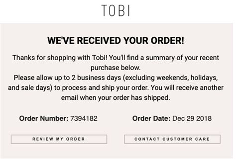 How To Send Effective Order Confirmation Emails Examples Template
