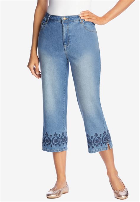 Capri Stretch Jean Woman Within