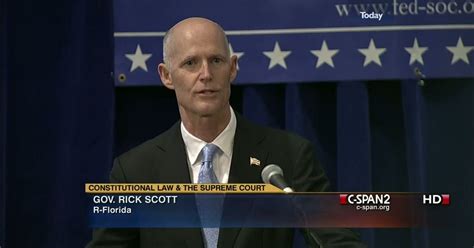 Florida Governor Rick Scott At The Federalist Society C