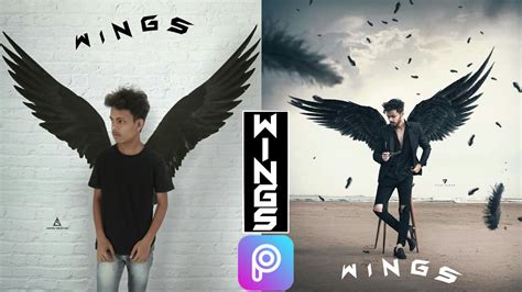 Wings Photo Editing Picsart Tutorial Vijay Mahar Wings Photo Editing