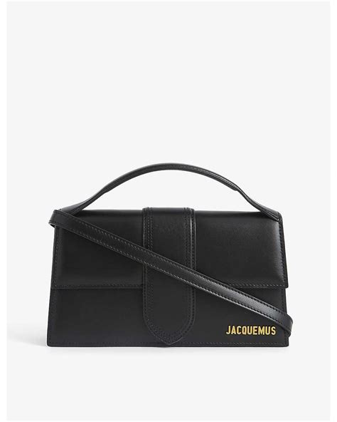 Jacquemus Le Grand Bambino Leather Top Handle Bag In Black Lyst