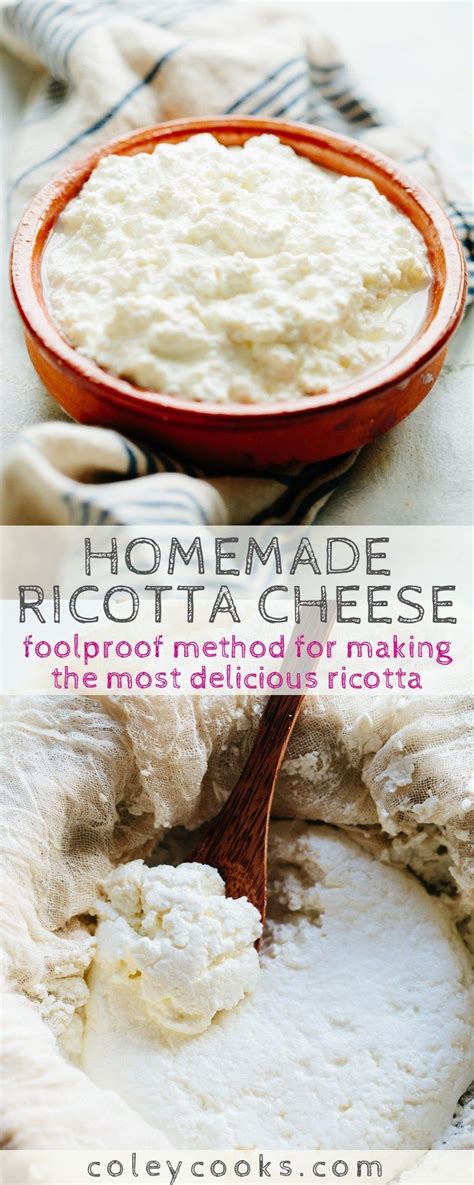 Easy Homemade Ricotta Cheese Foolproof Method For Making The