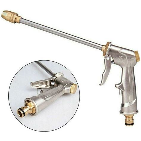 High Pressure Garden Water Spray Gun With Brass Nozzle Perfect For Washing Watering Lawns And
