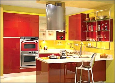 Modern Yellow Kitchen Design Decorating Ideas Kitchen Set Home