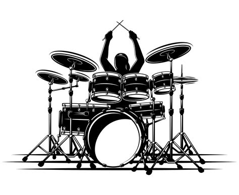 Drum Set Drummer Drum Etsy