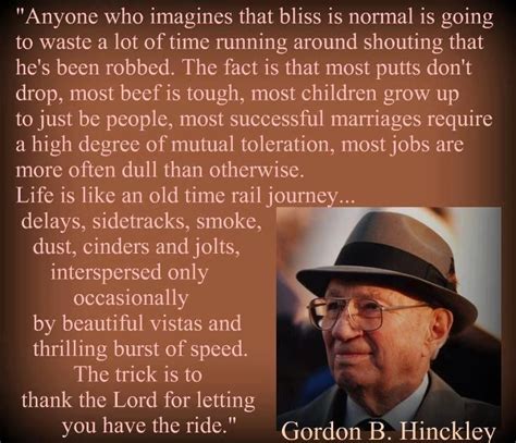 One Of The Best Quotes From Gordon B Hinckley I Belong Pinterest