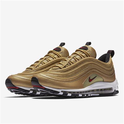 Nike Air Max 97 Og Qs Metallic Gold And Varsity Red End Launches