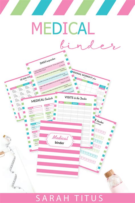 Add text with a click of your mouse. Medical Binder - Sarah Titus