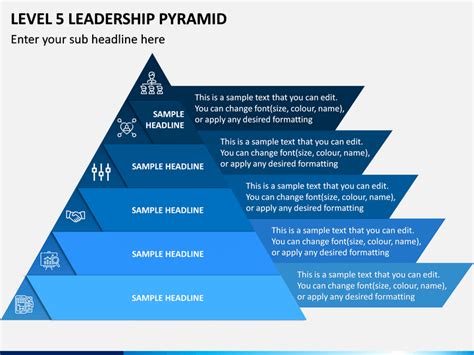 Level 5 Leadership Pyramid Powerpoint Template Ppt Slides
