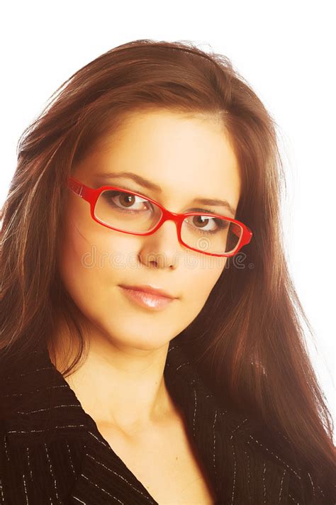 Beautiful Woman In Glasses Royalty Free Stock Image Image 5803366