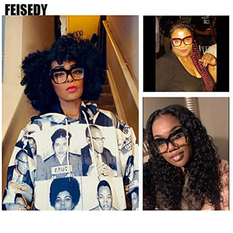 buy feisedy square oversized glasses frame eyewear women b2475 at