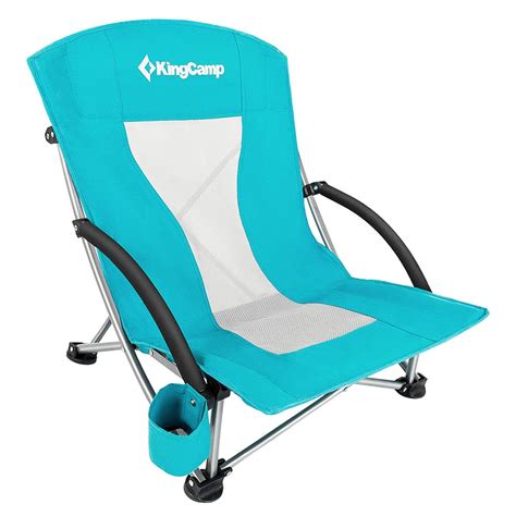 The chair seats low to the ground and allows you to have the best relaxing moments at a perfect lean angle. KingCamp Low Sling Beach Camping Concert Folding Chair, Low and High Mesh Back Two Versions ...