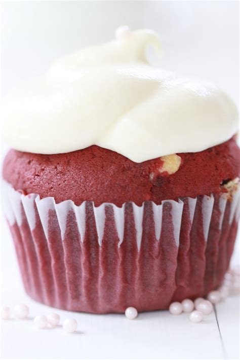 Epicurean Mom Red Velvet Cupcakes With White Chocolate Chips