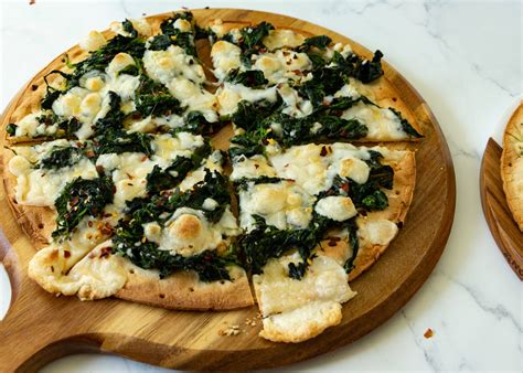 Feta Spinach Pizza With Honey Plant Based With Amy