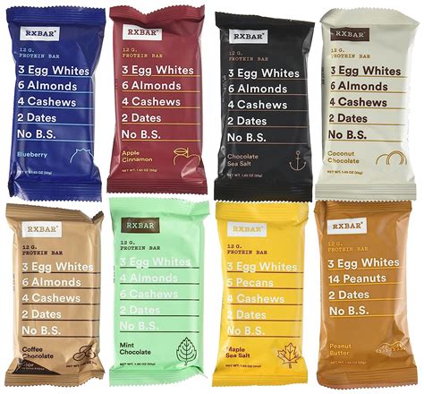 Rxbar Whole Food Protein Bar Variety Pack Of All 7 Delicious Flavors