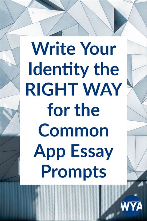 Always i will take care to follow basic structure of the essay. How do you write about your identity in the college app ...