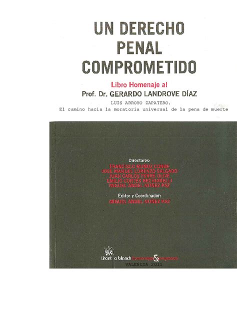 (PDF) Arroyo Zapatero L., El camino hacia la moratoria ...