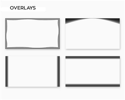 Transparent Black Twitch Streaming Overlay Custom Twitch Png Etsy