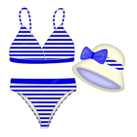 Blue Stripe Png Transparent Blue Stripes Pattern Two Piece Bikini Two
