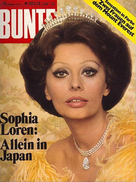1975 Sofia Loren Sophia Loren Frau Japan
