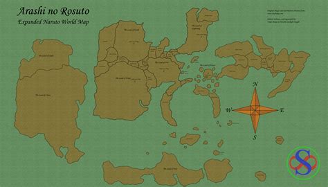 Naruto Expanded World Map By The Twilight Knight On Deviantart