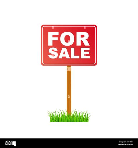 Sale Tag Home For Sale Sign For Marketing Design Vector Stock