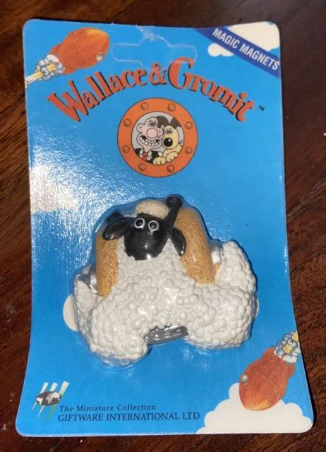 Vintage Wallace And Gromit Shaun The Sheep Fridge Magnet Sheep Wash