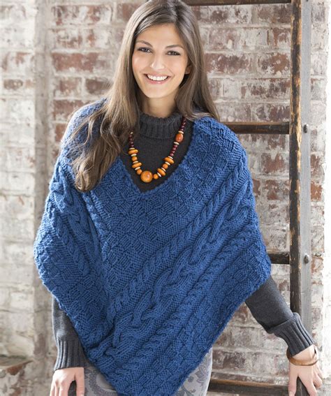 Keep Cozy In This Knit Poncho That Can Be Dressed Up Or Down Its