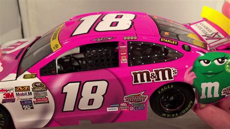 2015 Kyle Busch 18 Mandms Pink Toyota Camry 124 Nascar Diecast Youtube