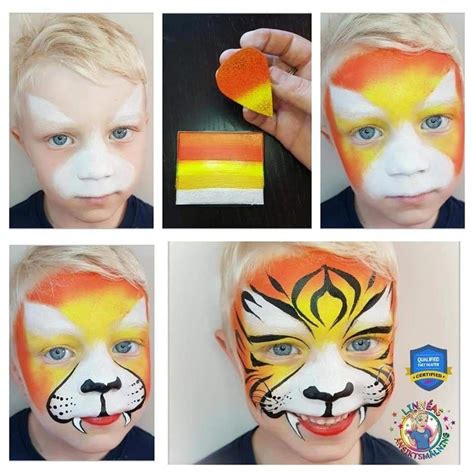 Step By Step Tiger Stepbystepfacepainting Face Painting Easy Face