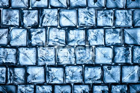 Ice Cubes Wall Water Frozen Cold Fresh Stock Photo Royalty Free