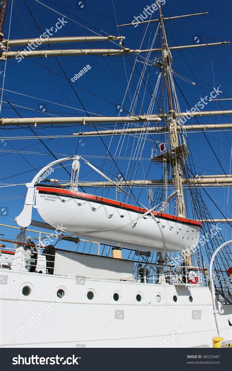 Lifeboat On Old Sailing Ship Stock Photo 48525487 Shutterstock