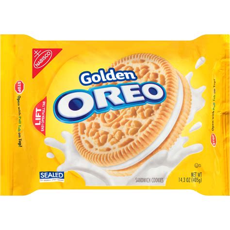 It's an ideal snack that you can enjoy with a cup of coffee or tea. Nabisco Oreo Golden Sandwich Cookies - Shop Cookies at H-E-B