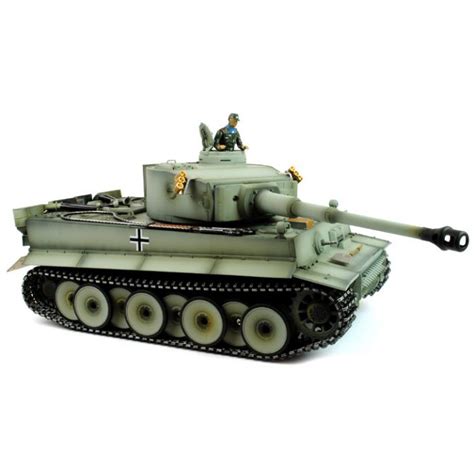 Taigen Hand Painted Rc Tank Early Version Tiger I Grey Camo Full
