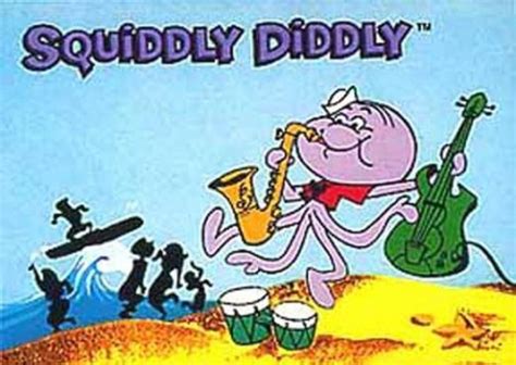 The Cartoon Squidy Diddly Is Playing Music