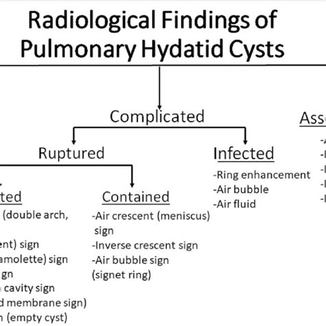 Radiological Findings Of Pulmonary Hydatid Cysts Download Scientific