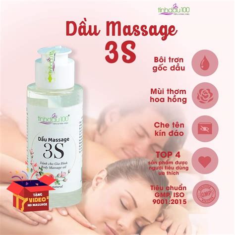 Dầu Massage 3s Bôi Trơn Yoni Cho Nam Nữ Mùi Thơm Hoa Hồng Kích Thích
