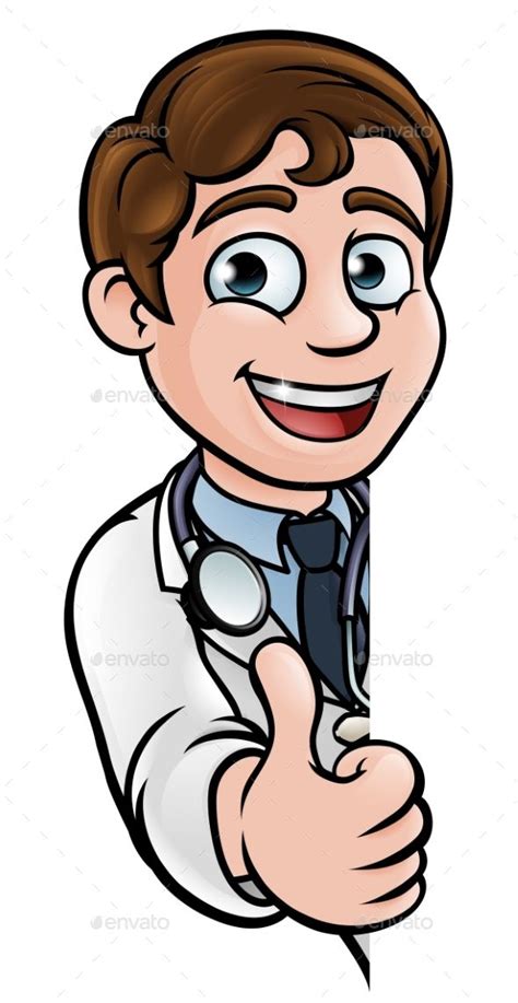 illustration of cute male doctor with thumb up kawaii vector cartoon character design artofit