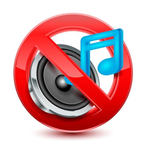 Premium Vector No Sound Or Music Allowed Sign