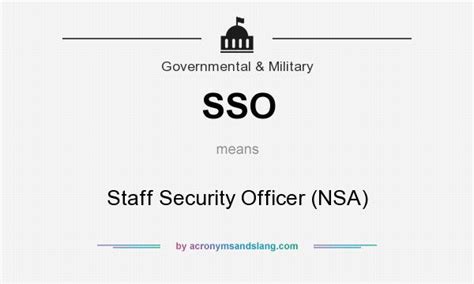 The national security agency (nsa). SSO - Staff Security Officer (NSA) in Government ...