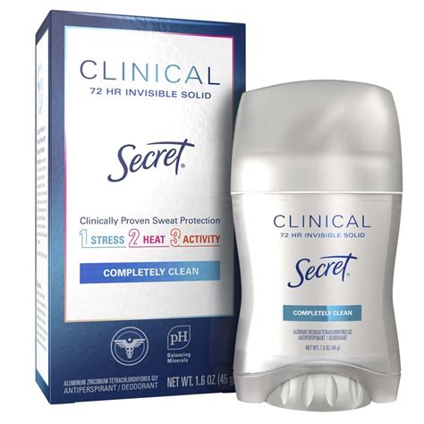 Clinical Strength Invisible Solid Antiperspirant Deodorant Secret