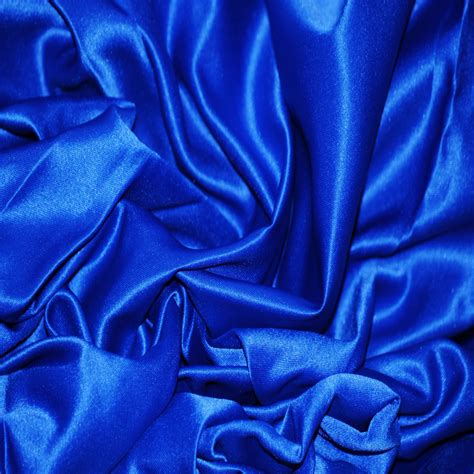 Royal Blue Silky Satin Polyester Fabric 150cm Width
