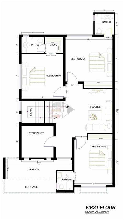 10 Marla House Plan Autocad File Free Download Marla Civilengineerspk