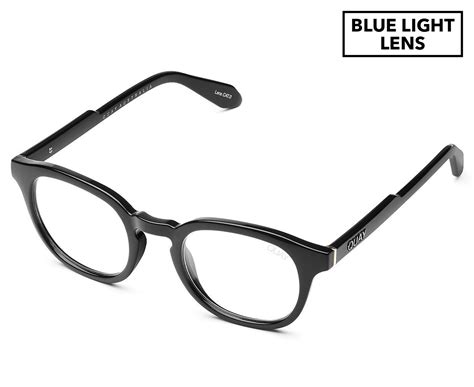 Quay Australia Womens Walk On Blue Light Lens Glasses Blackclear