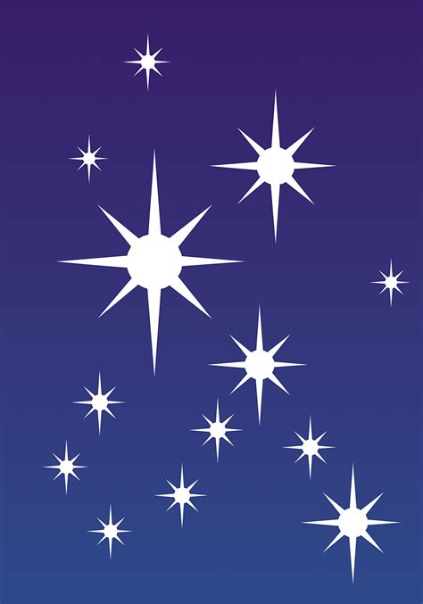 Large Star Cluster Stencil Henny Donovan Motif
