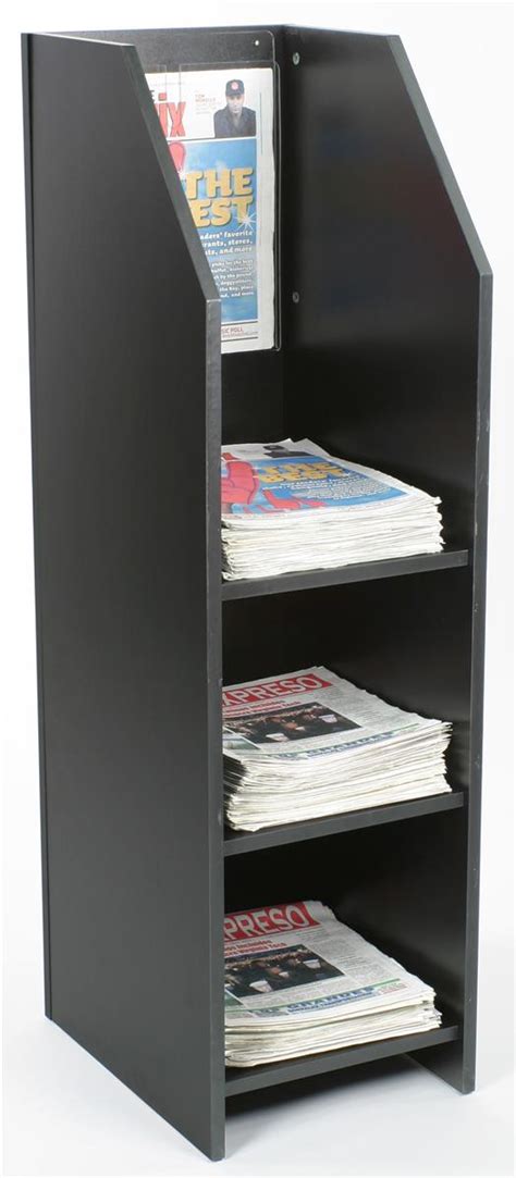 Wood Newspaper Rack Is Perfect For Previewing The Headlines